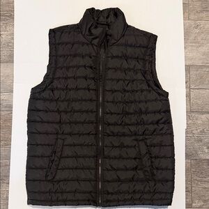 Men's Quilted Black Vest
